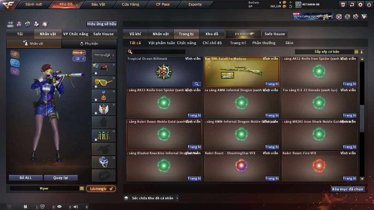 shop acc cf uy tin gia re